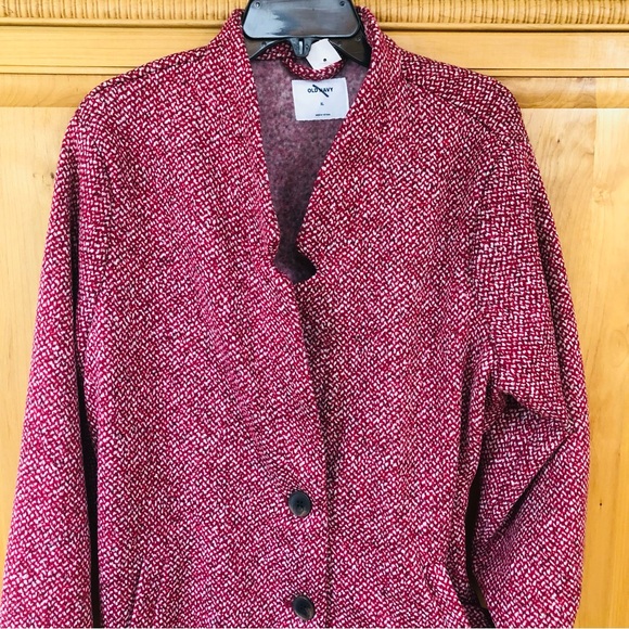 COPY - Old Navy Women's Pink Tweed Coat - Picture 4 of 7